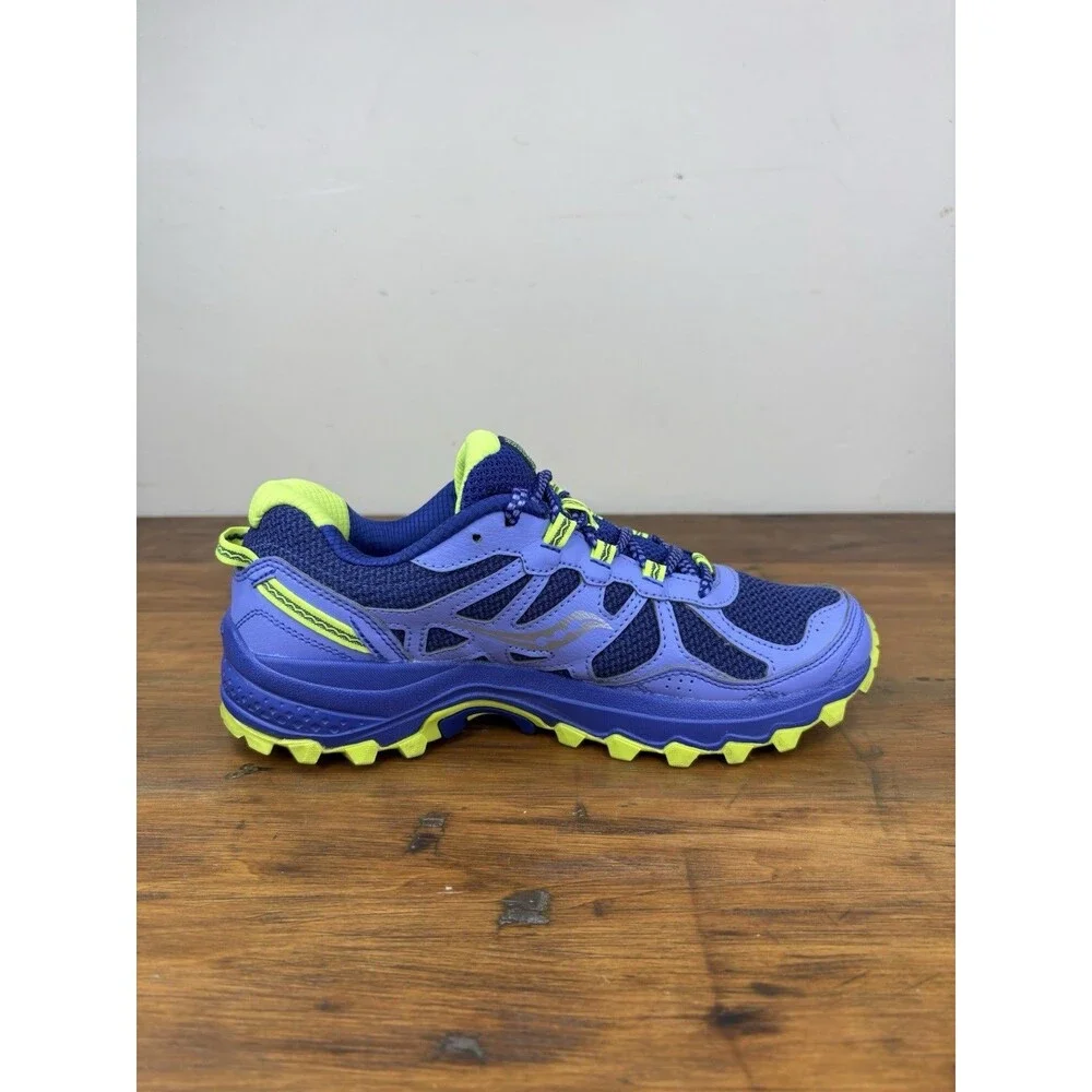 Saucony Excursion TR11 Womens Size 7.5 Blue Purple Trail Running Shoes Sneakers